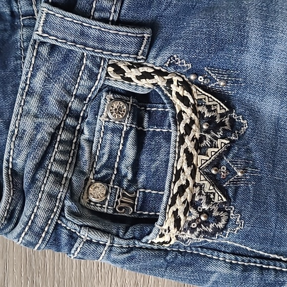 Miss Me Mid-Rise Boot Cut 27 Style No MP86588 34 Inseam - Picture 8 of 16